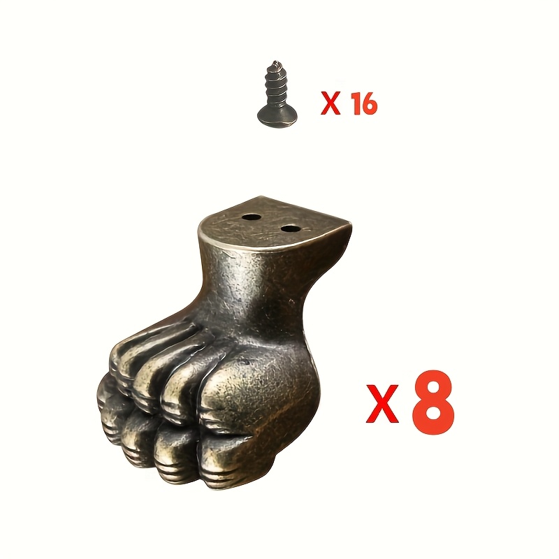 Cabinet Hinge Overlay - 8pcs Kaki Antik Kuningan untuk Perlengkapan