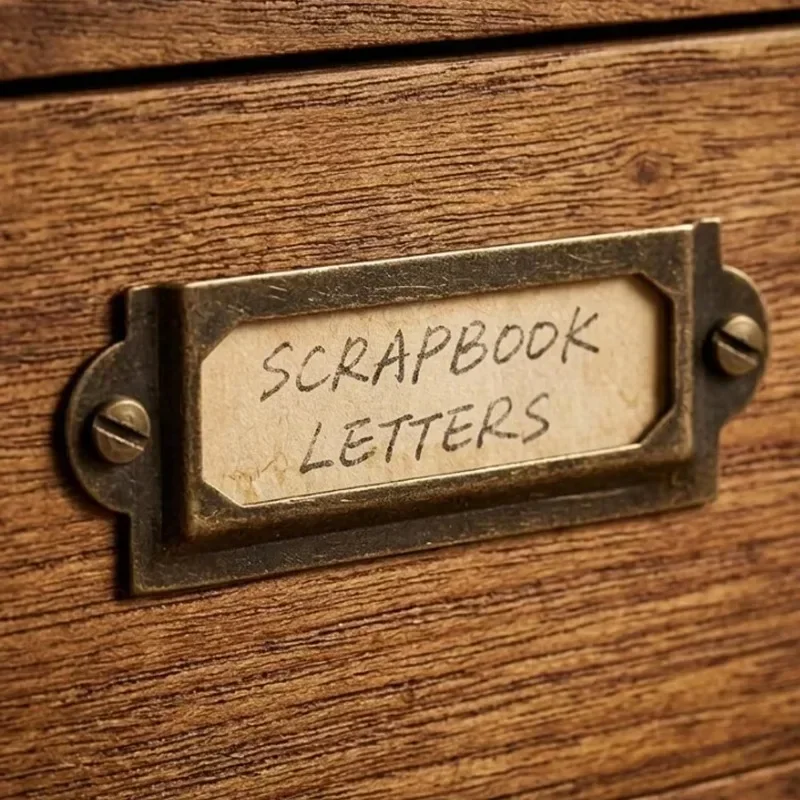 Gagang Tarik Label Vintage Ber - Furniture Hardware Names ulasan dan harga