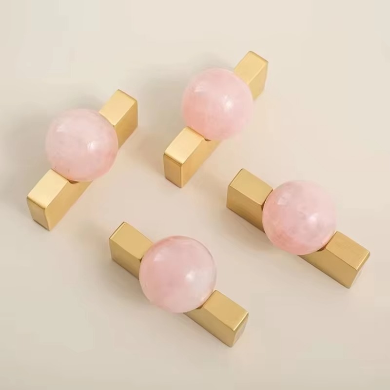 Bola Kristal Putih + Gagang Fu - Furniture Hardware Drop Pulls ulasan dan harga