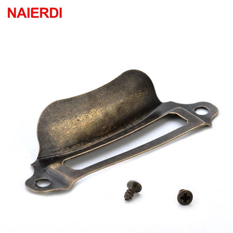 10PCS NAIERDI Kotak Antik Labe - Furniture Hardware Names ulasan dan harga
