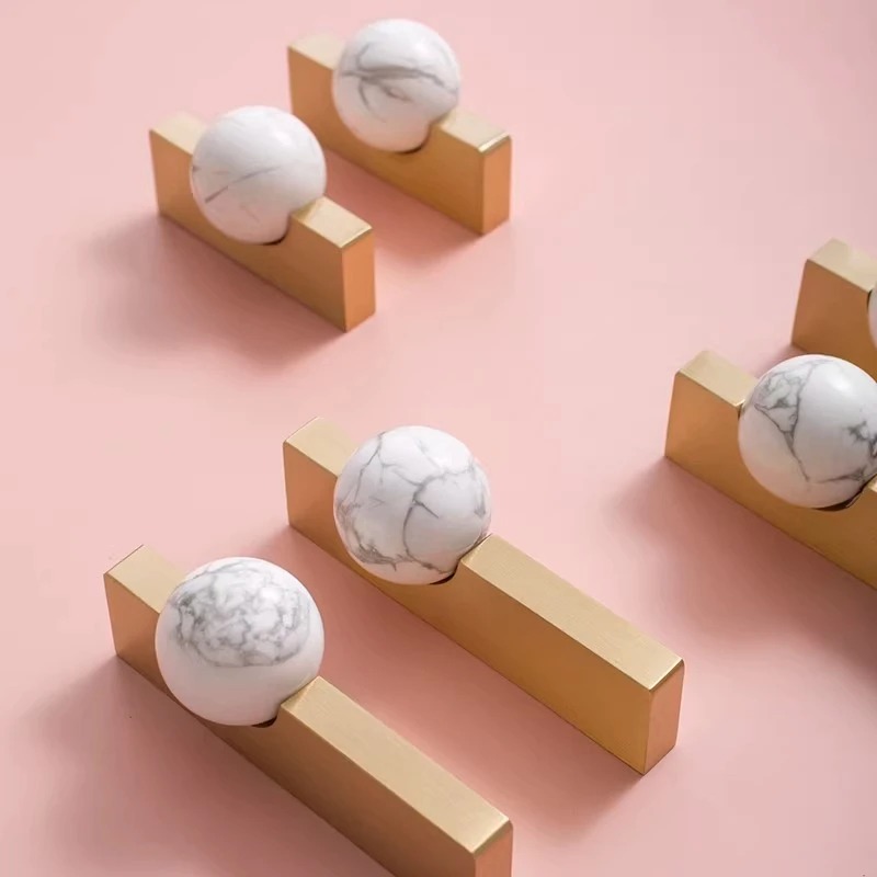 Bola Kristal Putih + Gagang Fu - Furniture Hardware Drop Pulls ulasan dan harga