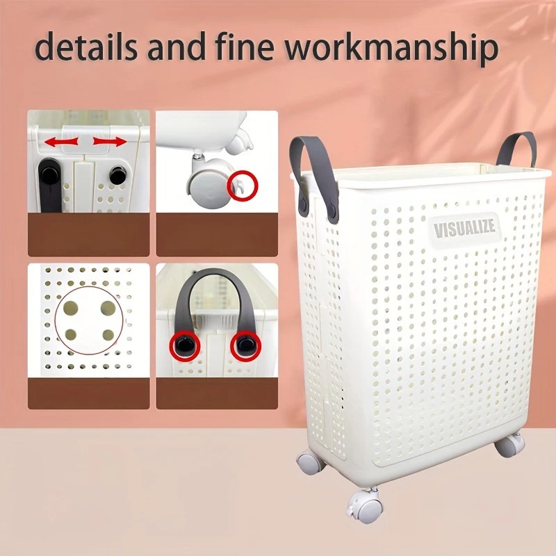 Keranjang Cucian Lipat Beroda  - Furniture Hardware Manufacturer ulasan dan harga