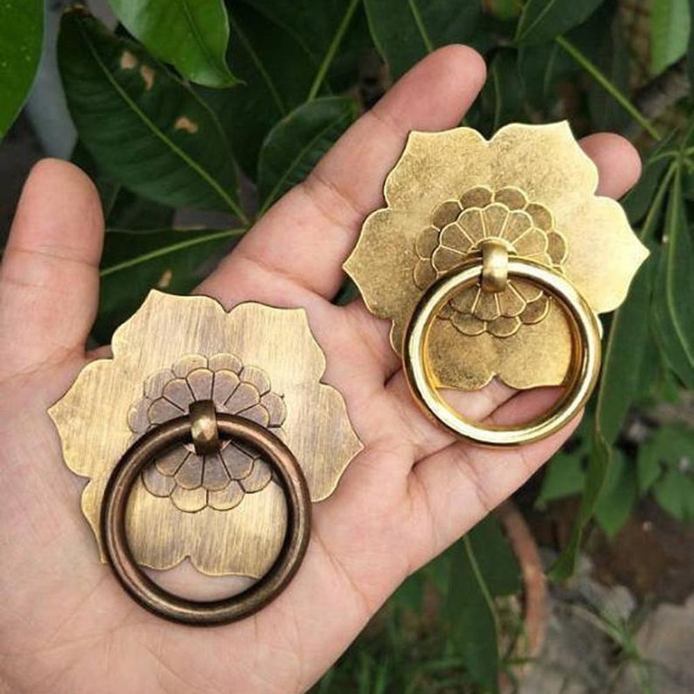 1 buah kenop laci kuningan per - Furniture Hardware Drop Pulls ulasan dan harga